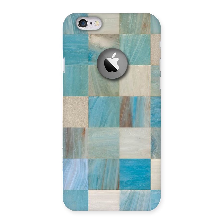 Blue Tiles Back Case for iPhone 6 Logo Cut