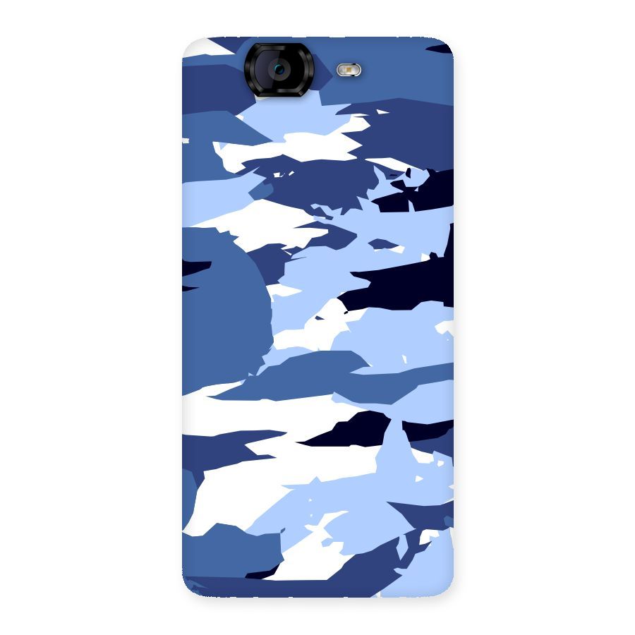 Blue White Canvas Back Case for Canvas Knight A350