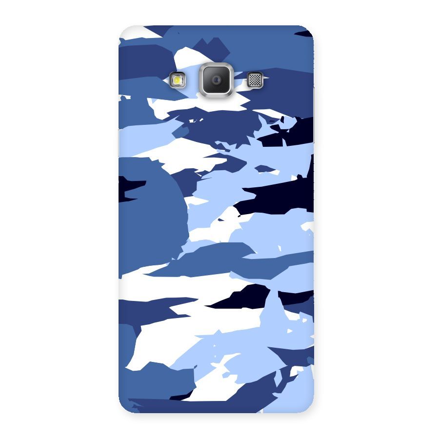 Blue White Canvas Back Case for Galaxy A7