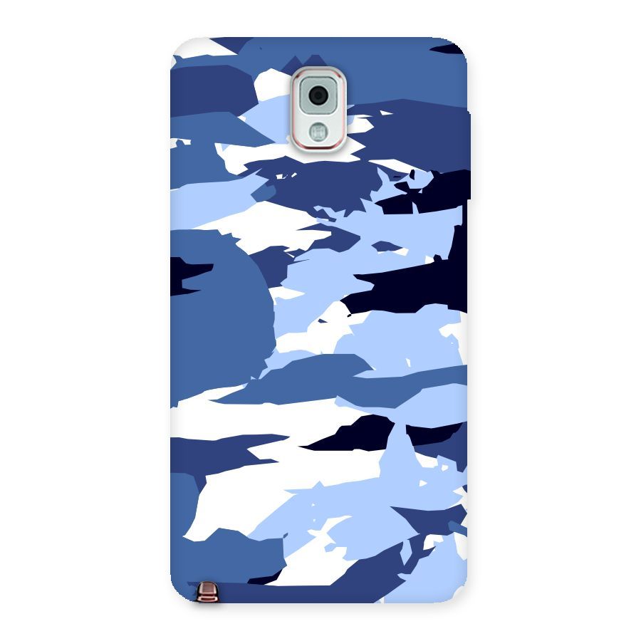 Blue White Canvas Back Case for Galaxy Note 3