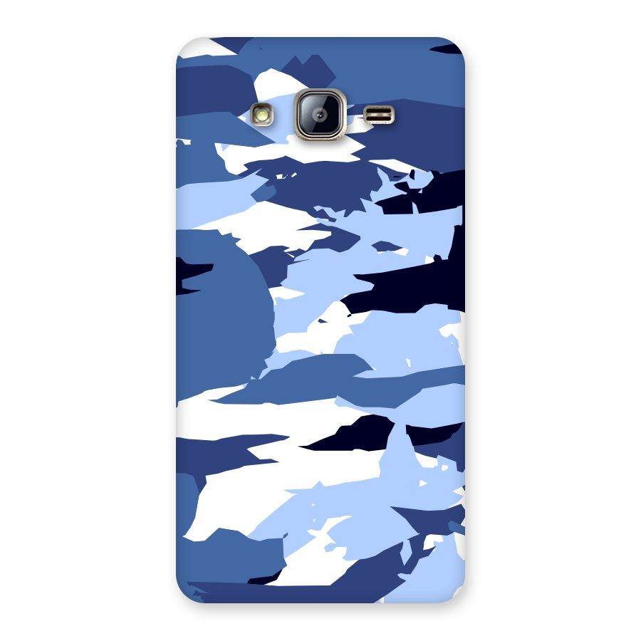Blue White Canvas Back Case for Galaxy On5