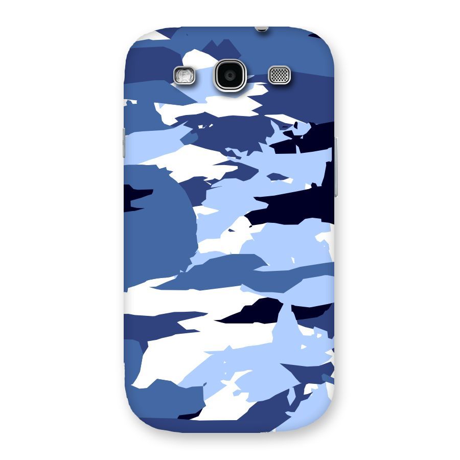 Blue White Canvas Back Case for Galaxy S3