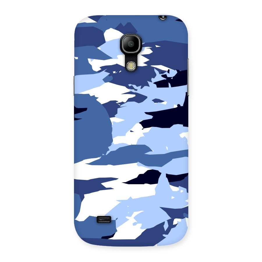 Blue White Canvas Back Case for Galaxy S4 Mini