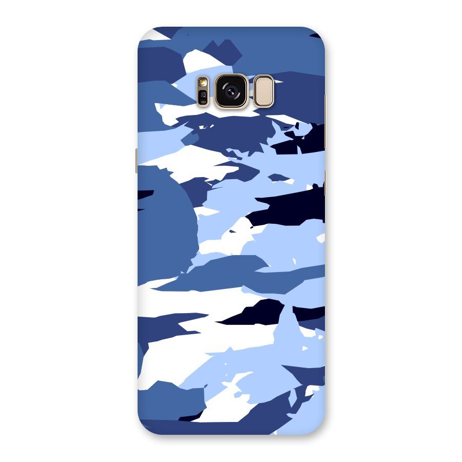 Blue White Canvas Back Case for Galaxy S8 Plus