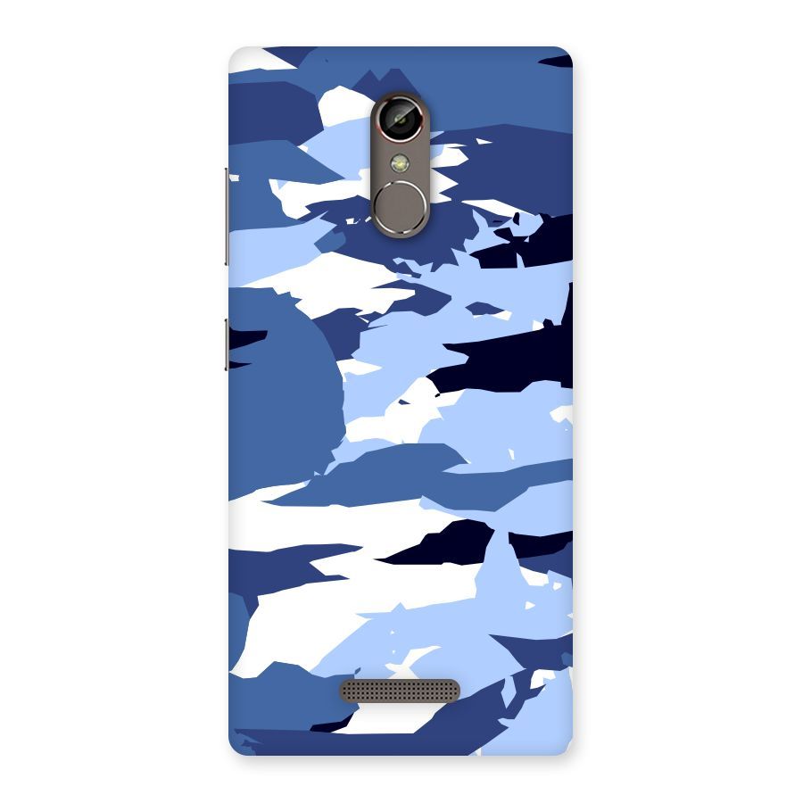 Blue White Canvas Back Case for Gionee S6s