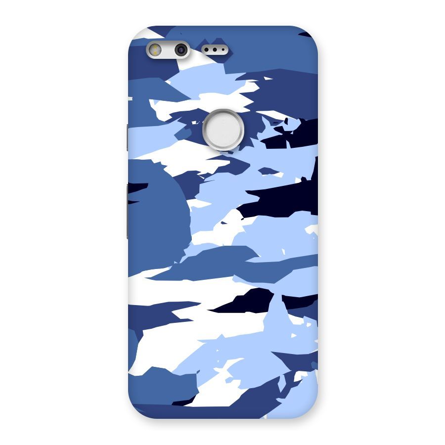 Blue White Canvas Back Case for Google Pixel