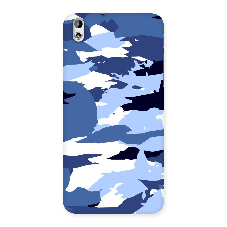 Blue White Canvas Back Case for HTC Desire 816g