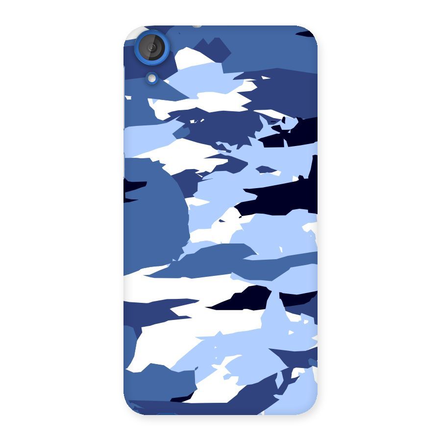 Blue White Canvas Back Case for HTC Desire 820