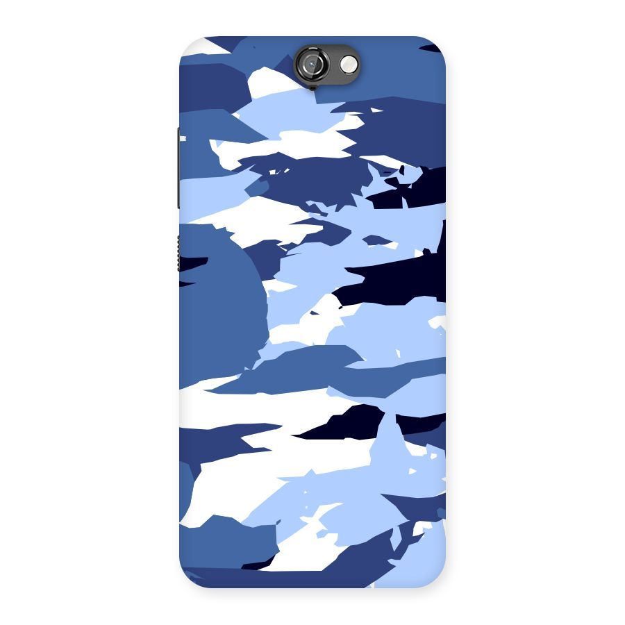 Blue White Canvas Back Case for HTC One A9