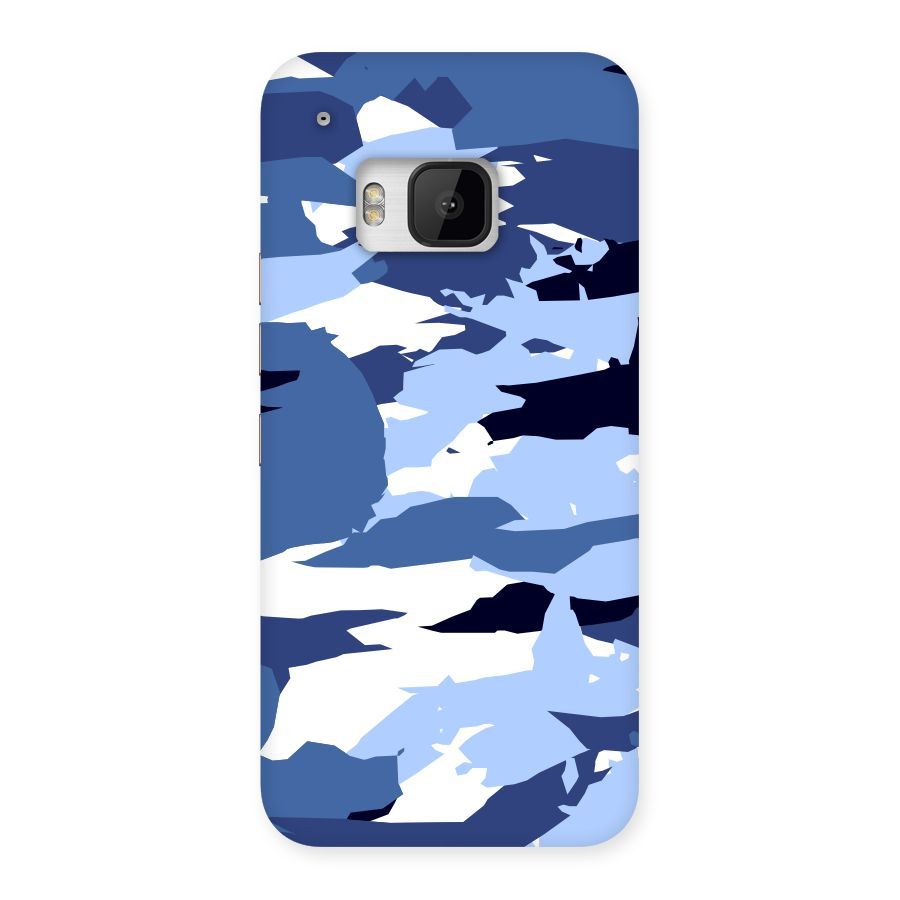 Blue White Canvas Back Case for HTC One M9