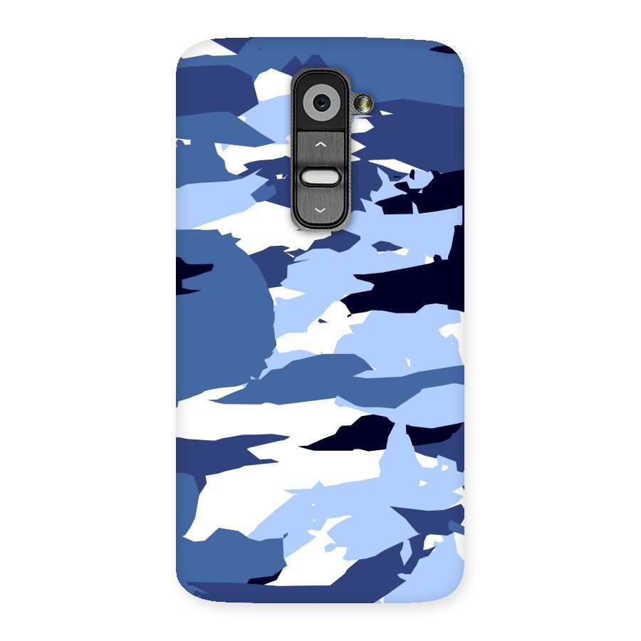 Blue White Canvas Back Case for LG G2