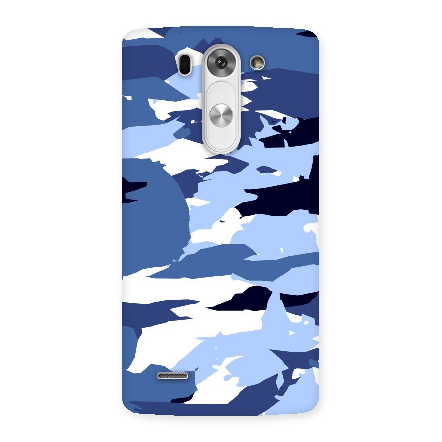 Blue White Canvas Back Case for LG G3 Mini