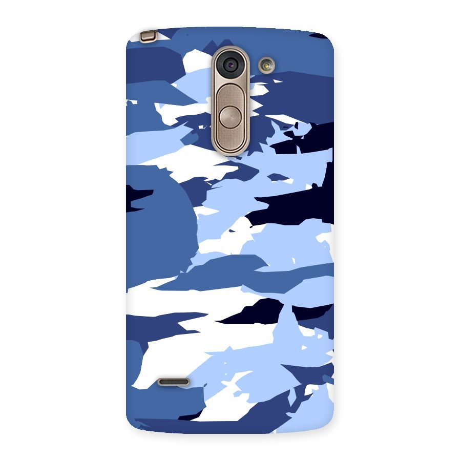 Blue White Canvas Back Case for LG G3 Stylus