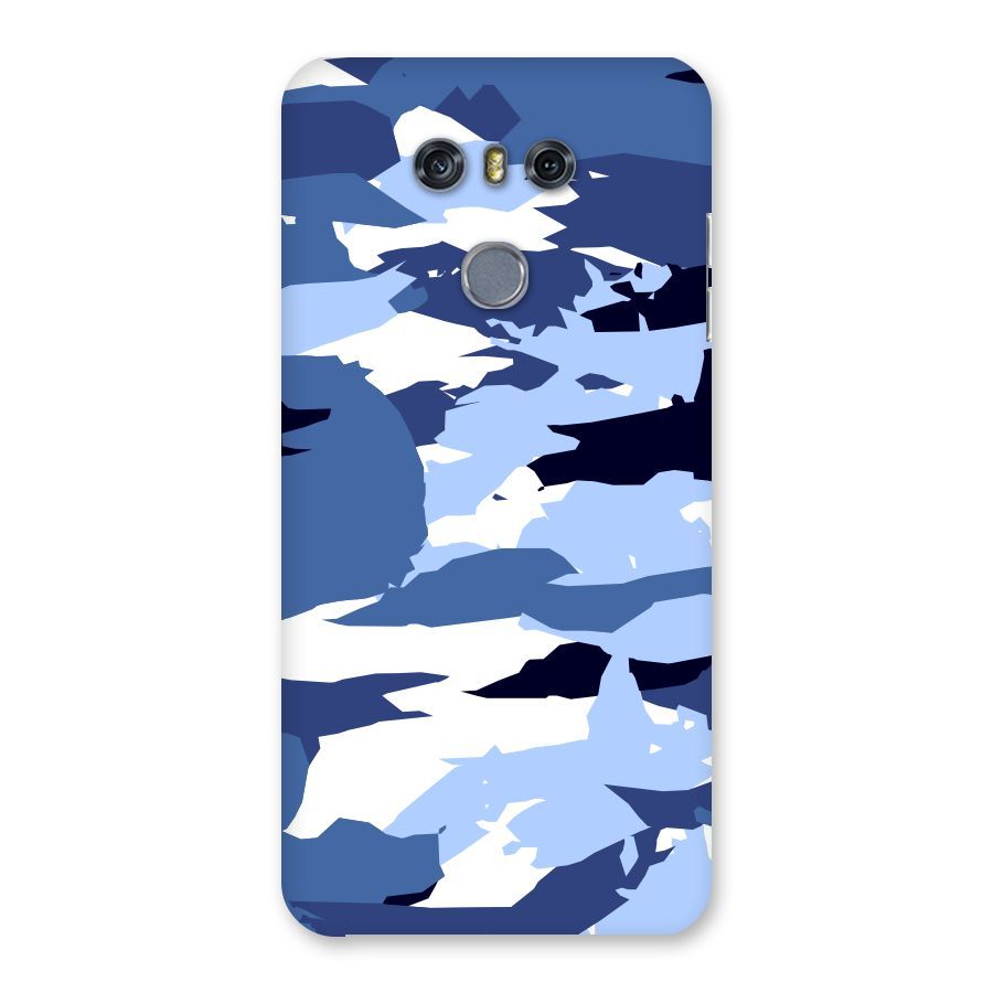Blue White Canvas Back Case for LG G6