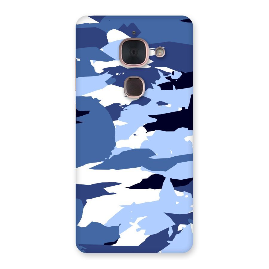 Blue White Canvas Back Case for Le Max 2