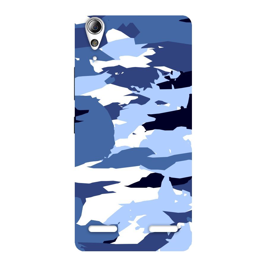 Blue White Canvas Back Case for Lenovo A6000
