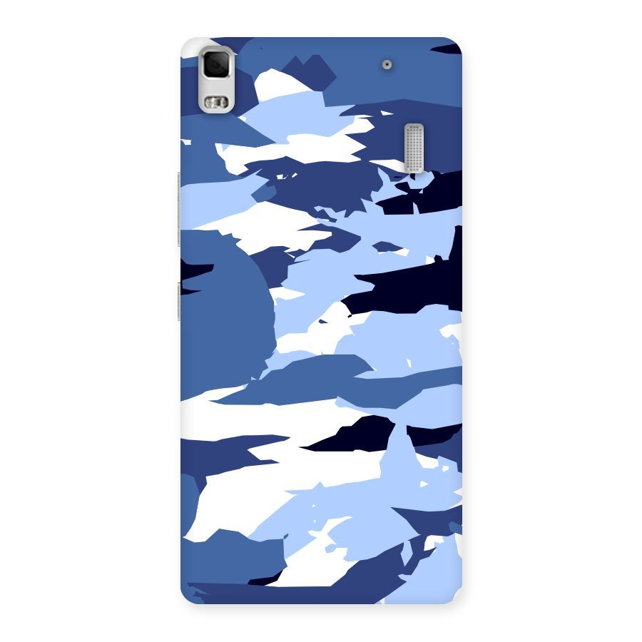 Blue White Canvas Back Case for Lenovo A7000