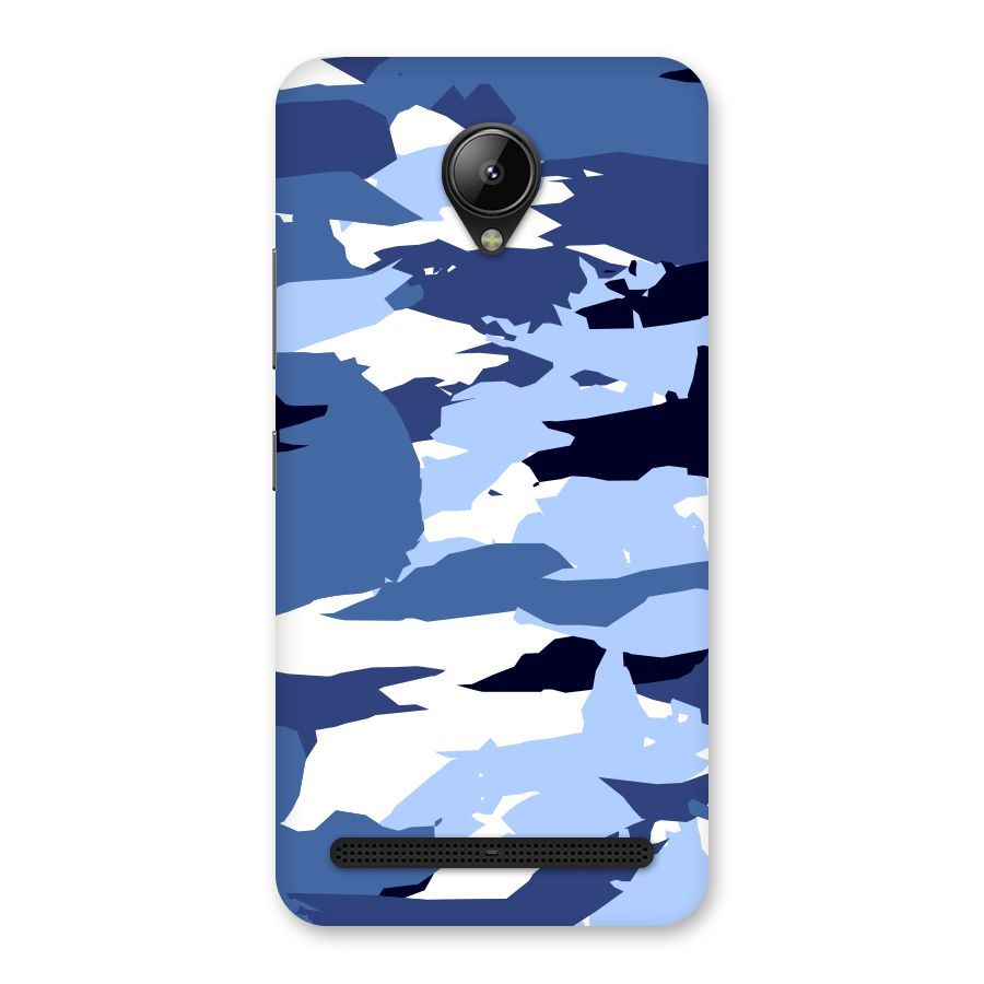 Blue White Canvas Back Case for Lenovo C2