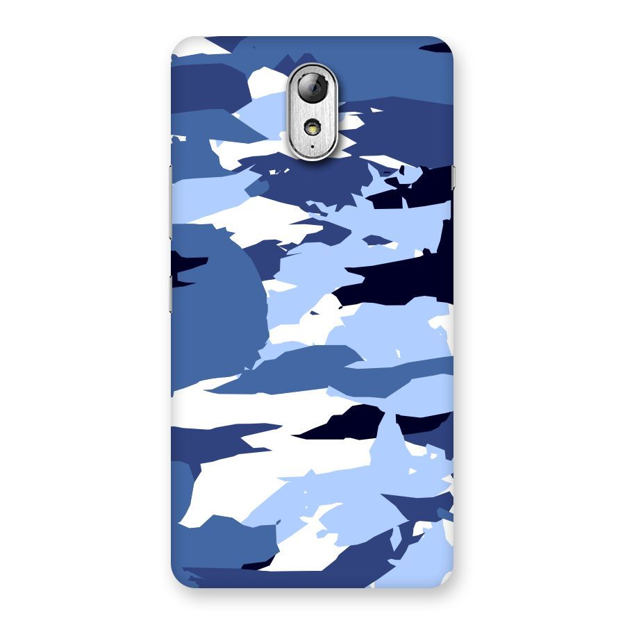 Blue White Canvas Back Case for Lenovo Vibe P1M
