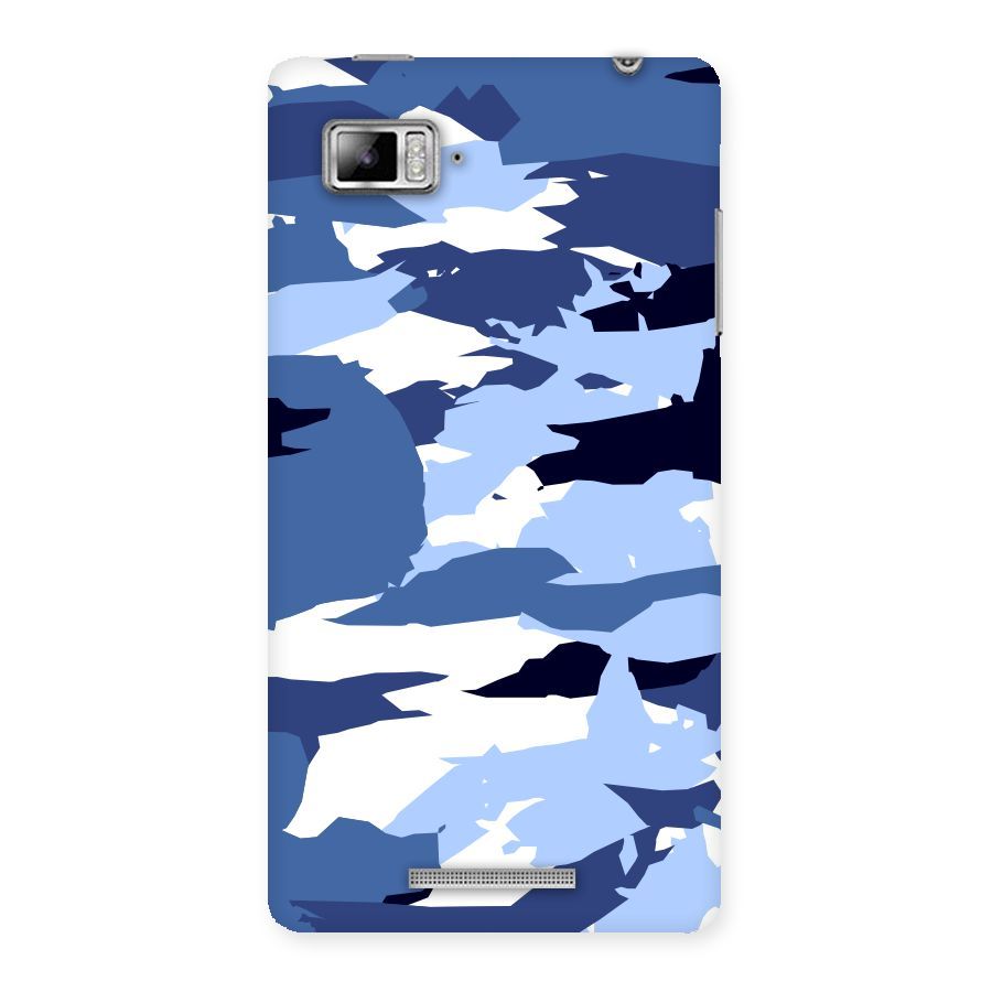 Blue White Canvas Back Case for Lenovo Vibe Z K910