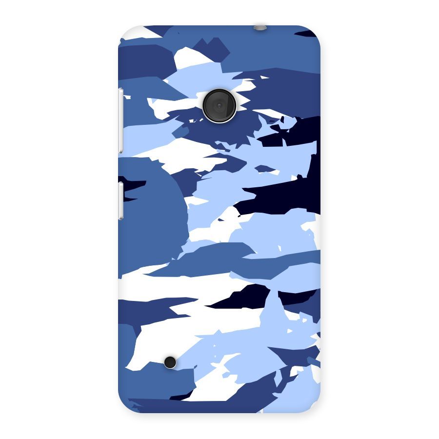 Blue White Canvas Back Case for Lumia 530
