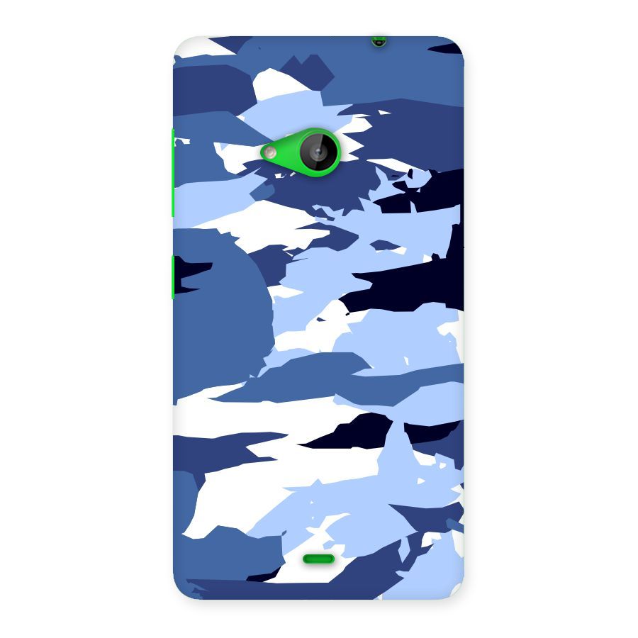 Blue White Canvas Back Case for Lumia 535