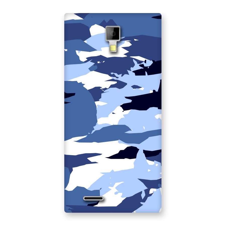 Blue White Canvas Back Case for Micromax Canvas Xpress A99