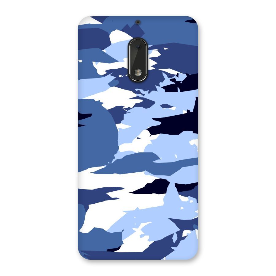 Blue White Canvas Back Case for Nokia 6