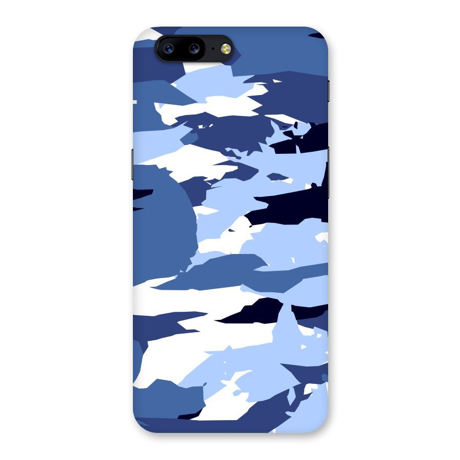 Blue White Canvas Back Case for OnePlus 5