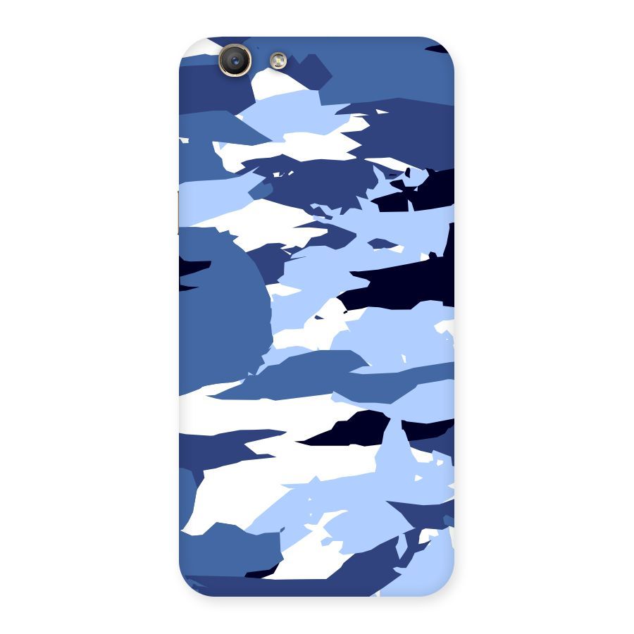 Blue White Canvas Back Case for Oppo F1s