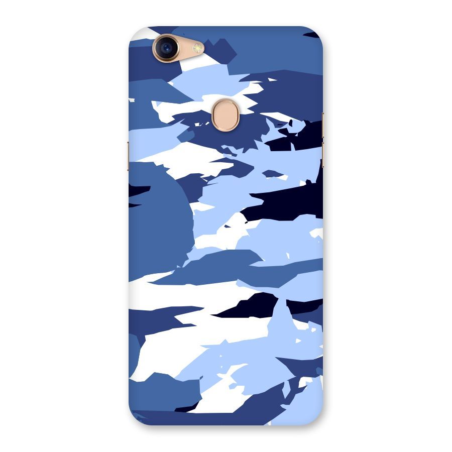 Blue White Canvas Back Case for Oppo F5