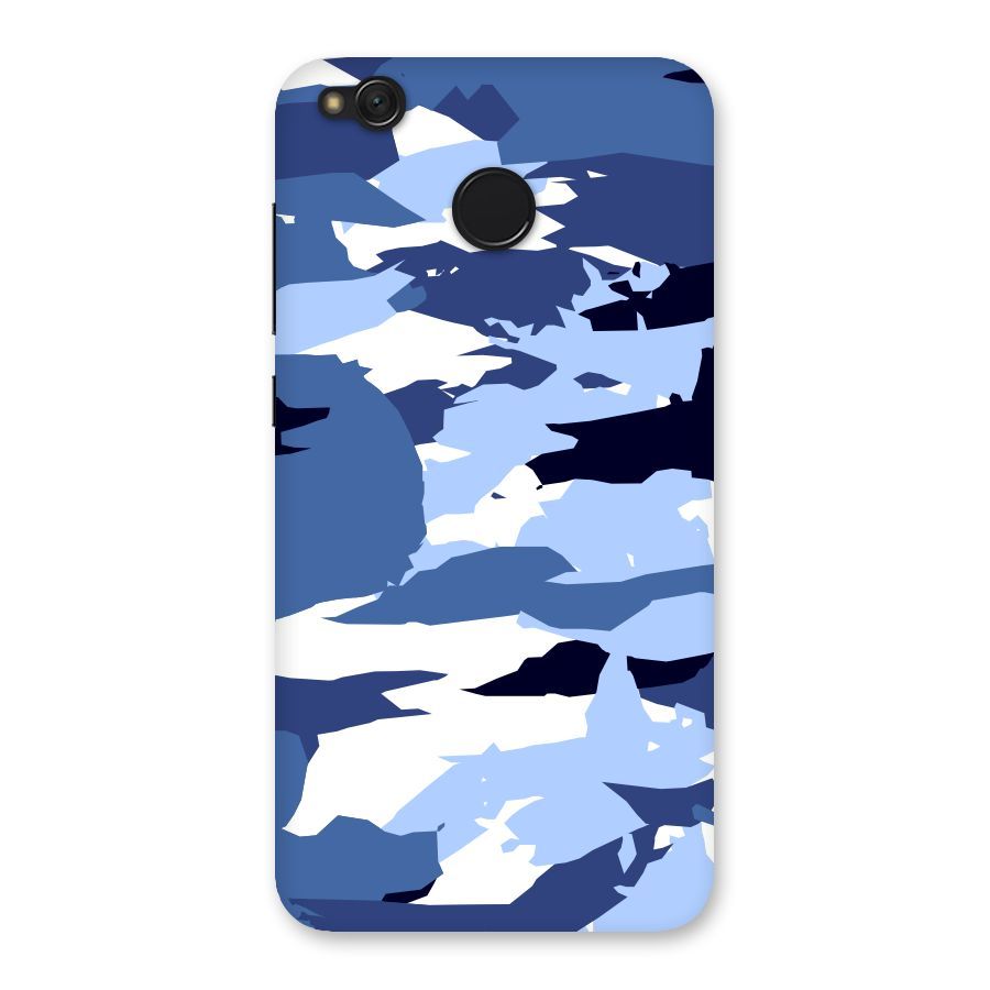 Blue White Canvas Back Case for Redmi 4