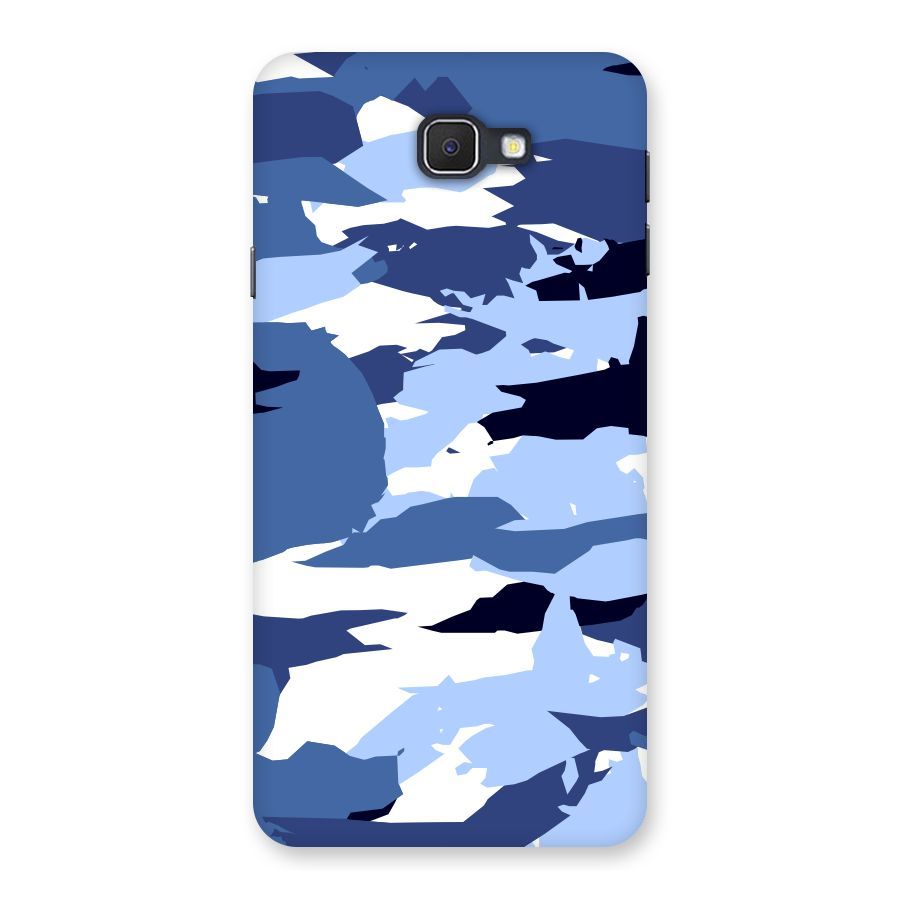 Blue White Canvas Back Case for Samsung Galaxy J7 Prime