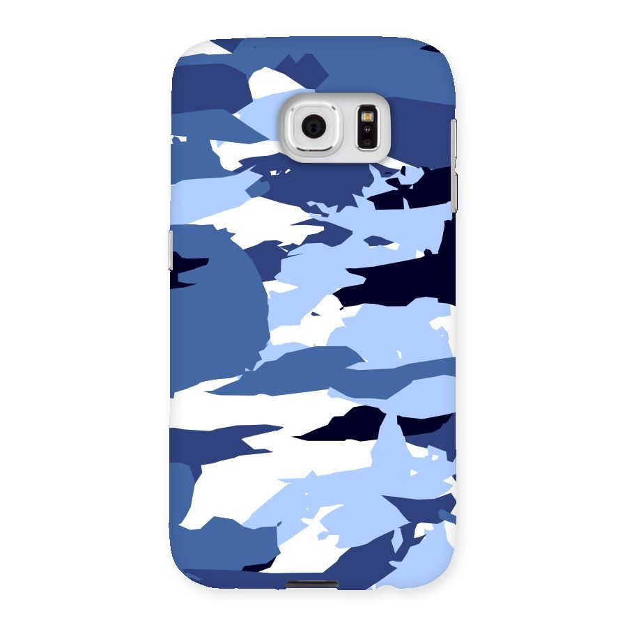 Blue White Canvas Back Case for Samsung Galaxy S6