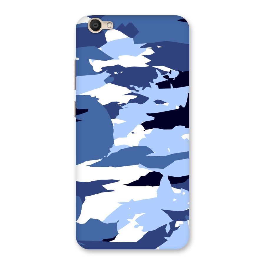Blue White Canvas Back Case for Vivo V5