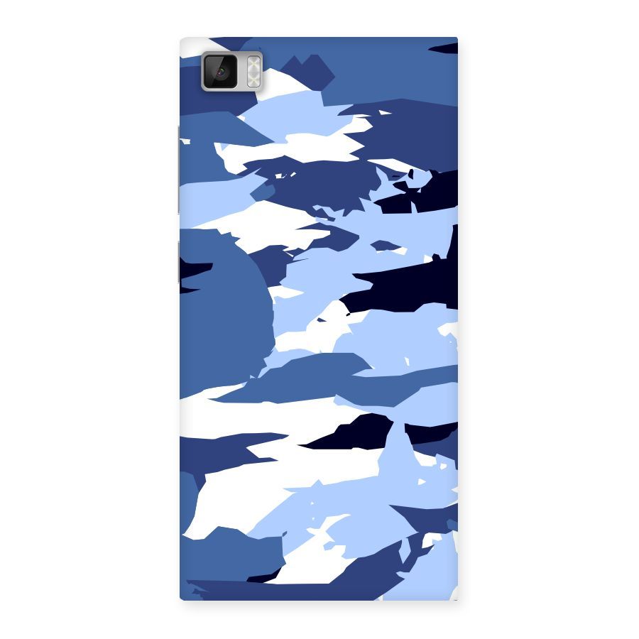 Blue White Canvas Back Case for Xiaomi Mi3