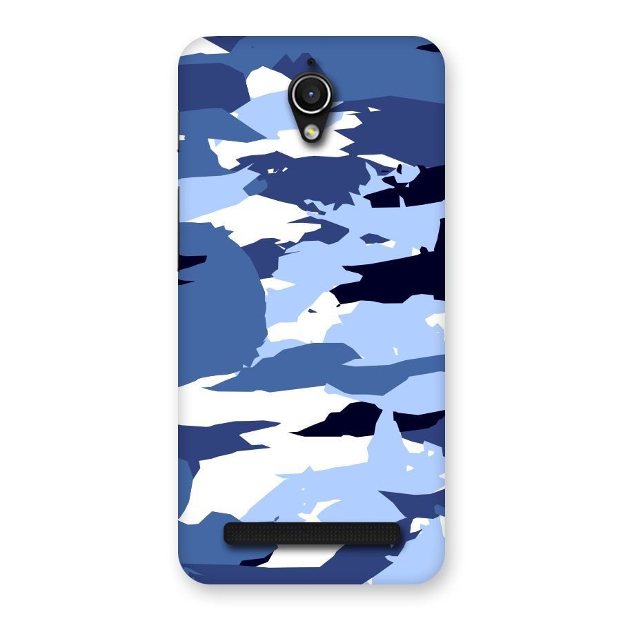 Blue White Canvas Back Case for Zenfone Go