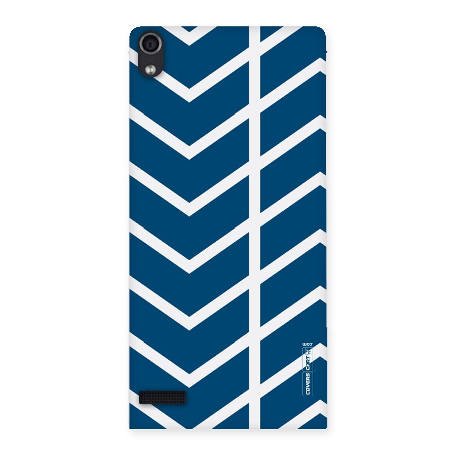Blue White Pattern Back Case for Ascend P6
