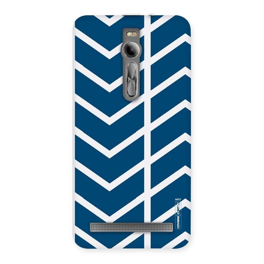 Blue White Pattern Back Case for Asus Zenfone 2
