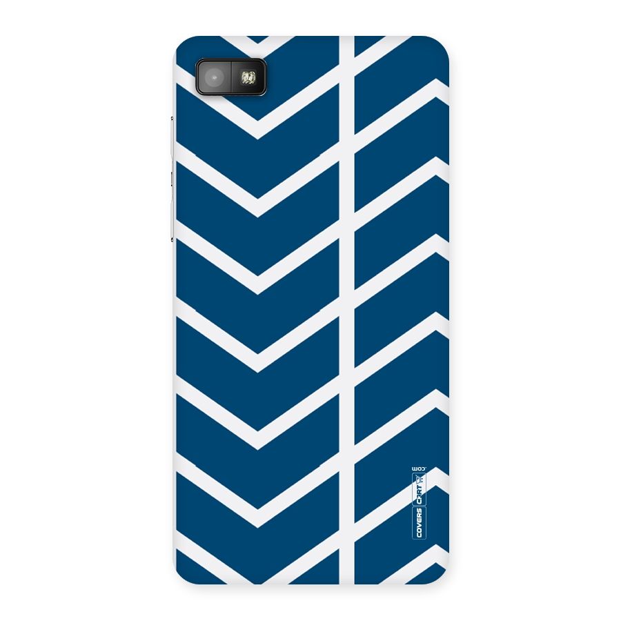 Blue White Pattern Back Case for Blackberry Z10