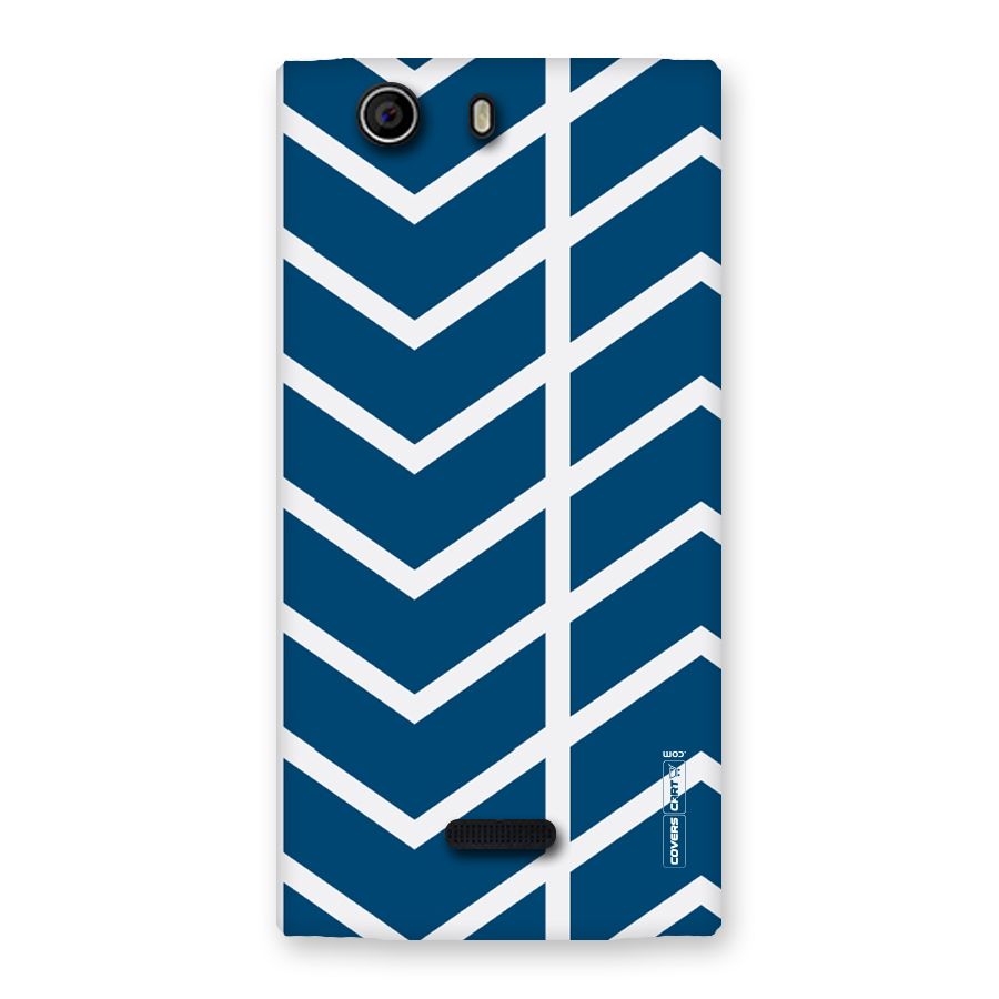 Blue White Pattern Back Case for Canvas Nitro 2 E311