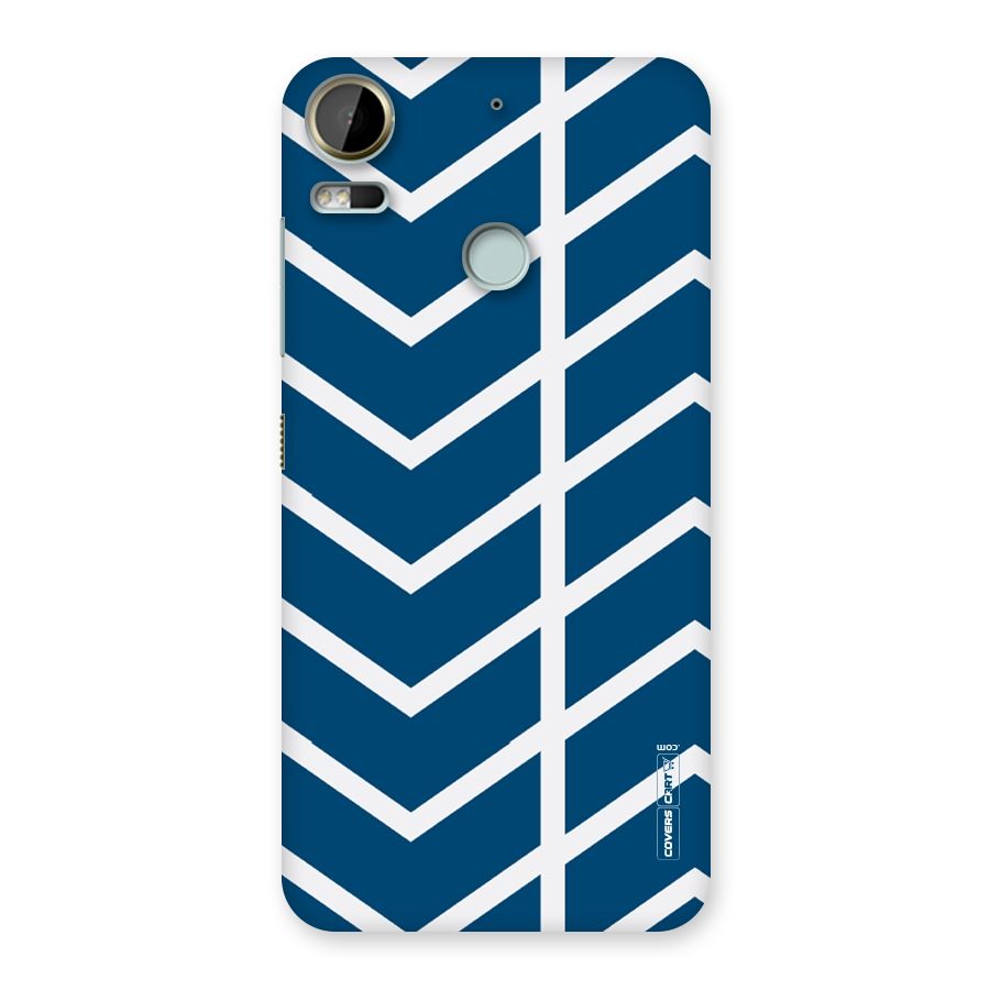 Blue White Pattern Back Case for Desire 10 Pro