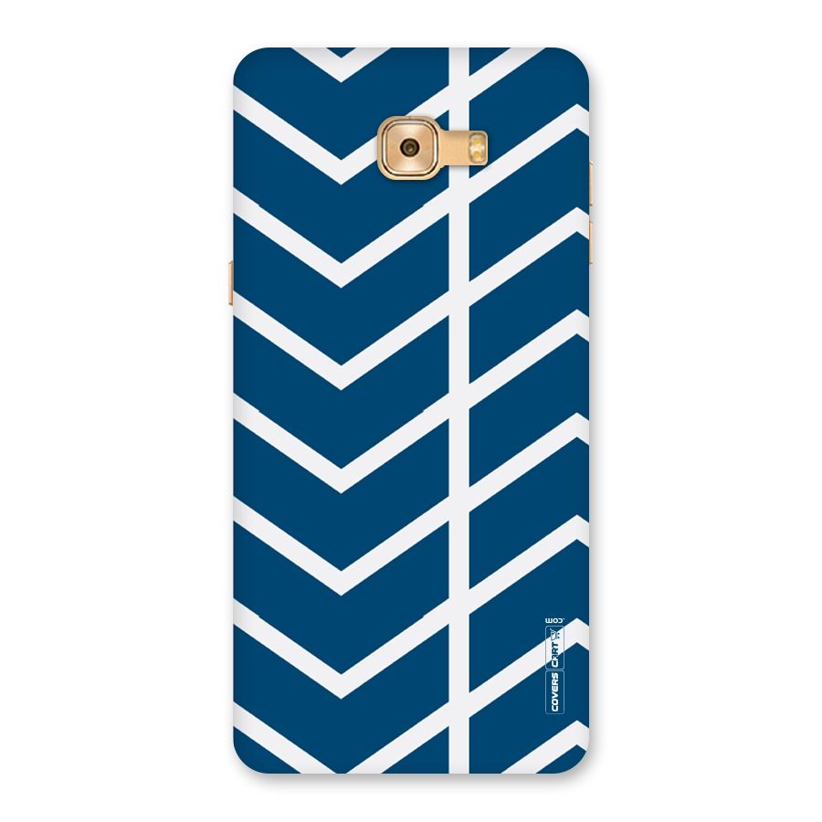 Blue White Pattern Back Case for Galaxy C9 Pro