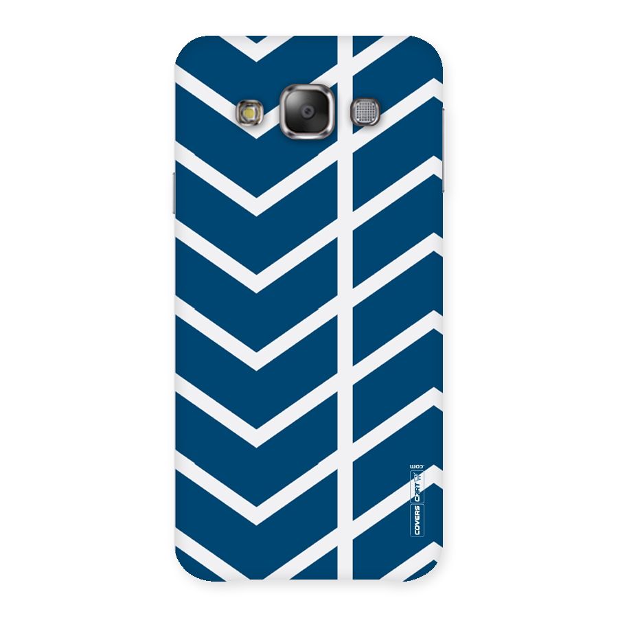 Blue White Pattern Back Case for Galaxy E7