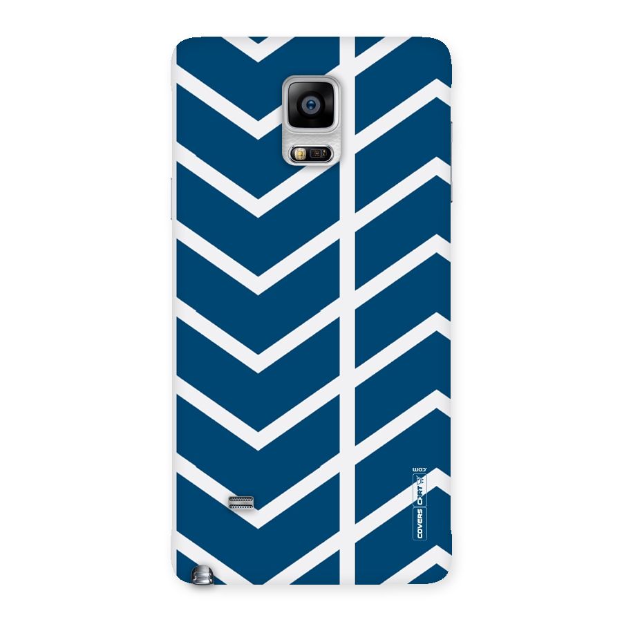 Blue White Pattern Back Case for Galaxy Note 4