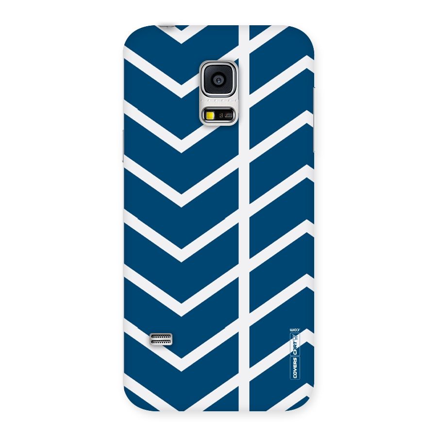 Blue White Pattern Back Case for Galaxy S5 Mini