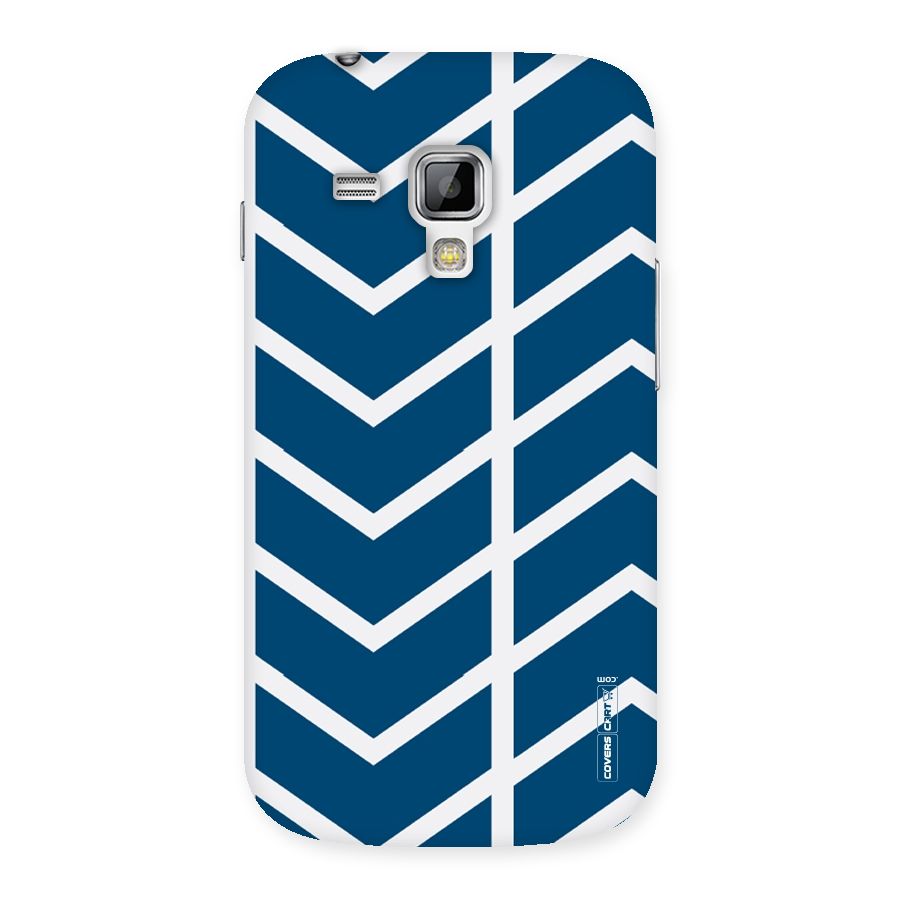 Blue White Pattern Back Case for Galaxy S Duos