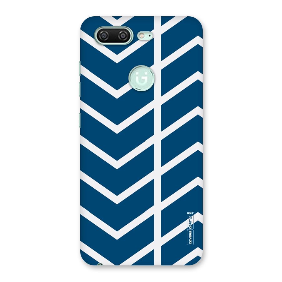 Blue White Pattern Back Case for Gionee S10