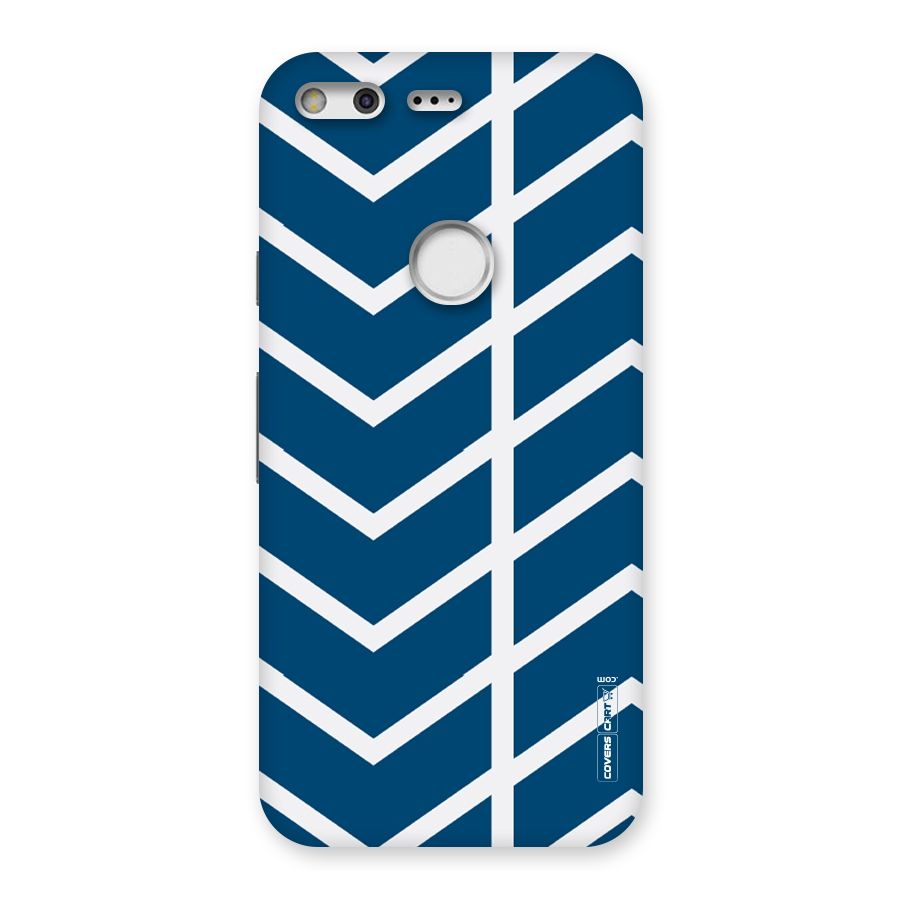 Blue White Pattern Back Case for Google Pixel