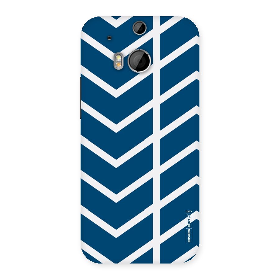 Blue White Pattern Back Case for HTC One M8
